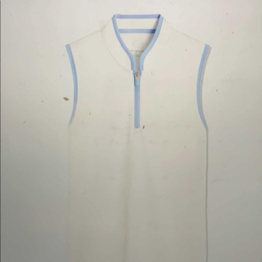 Tory Sport Sleeveless Half Zip